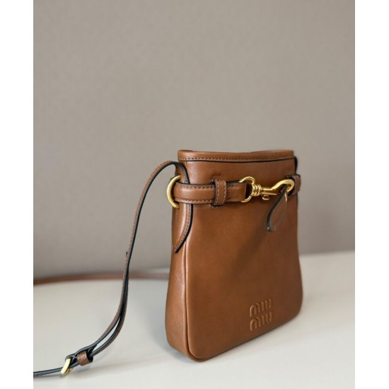 Premium Replica Pochette Miu Miu 5NR461 Marrone False Online Replica Perfetta Pochette Miu Miu 5NR461 Marrone Imitazioni Outlet Italia