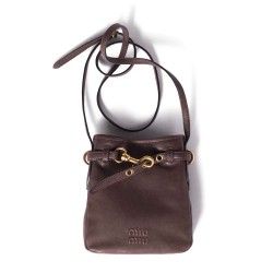 Replica Perfetta Pochette Miu Miu 5NR461 Caffè Imitazioni Outlet Italia