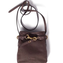 Replica Perfetta Pochette Miu Miu 5NR461 Caffè Imitazioni Outlet Italia