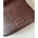 Replica Perfetta Pochette Miu Miu 5NR461 Caffè Imitazioni Outlet Italia