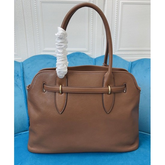 Replica Perfetta Borsa tote Miu Miu Adventure nappa 5BG291 Caffè Imitazioni Outlet Italia