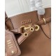 Replica Perfetta Borsa tote Miu Miu Adventure nappa 5BG291 Caffè Imitazioni Outlet Italia
