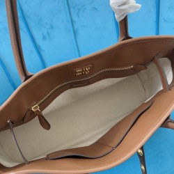 Replica Perfetta Borsa tote Miu Miu Adventure nappa 5BG291 Caffè Imitazioni Outlet Italia