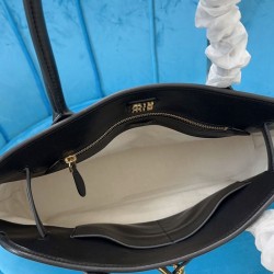 Replica Perfetta Borsa tote Miu Miu Adventure nappa 5BG291 Nero Imitazioni Outlet Italia