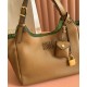 Replica Perfetta Borsa a mano Miu Miu Hobo tote 5BA304 Marrone Imitazioni Outlet Italia