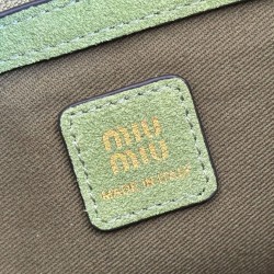 Replica Perfetta Borsa a mano Miu Miu Hobo tote 5BA304 Marrone Imitazioni Outlet Italia