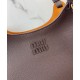 Replica Perfetta Borsa a mano Miu Miu Hobo tote 5BA304 Caffè Imitazioni Outlet Italia