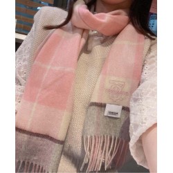 Premio Replica Sciarpa Burberry Check Classical cashmere rosa 30 x 168 Imitazioni False Online