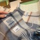 Premio Replica Sciarpa Burberry Check Classical cashmere grigio/blu 30 x 168 Imitazioni False Online