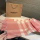 Premio Replica Sciarpa Burberry Check Classical cashmere 30 x 200 Rosa Imitazioni False Online