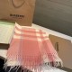 Premio Replica Sciarpa Burberry Check Classical cashmere 30 x 200 Rosa Imitazioni False Online