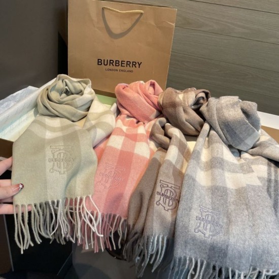 Premio Replica Sciarpa Burberry Check Classical cashmere 30 x 200 Beige  Imitazioni False Online