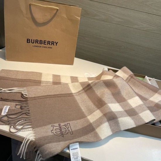 Premio Replica Sciarpa Burberry Check Classical cashmere 30 x 200 Beige  Imitazioni False Online