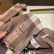Premio Replica Sciarpa Burberry Check Classical cashmere 30 x 200 Beige  Imitazioni False Online