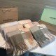 Premio Replica Scialle cashmere con motivo check Burberry e bordi sfrangiati blu 60 x 180 Imitazioni False Online