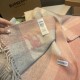 Premio Replica Scialle cashmere con motivo check Burberry e bordi sfrangiati Rosa 60 x 180 Imitazioni False Online
