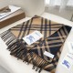 Premio Replica Sciarpa in cashmere con motivo check Burberry e orlo con nappe Nero/marrone 30 x 168 Imitazioni False Online