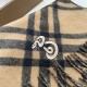 Premio Replica Sciarpa in cashmere con motivo check Burberry e orlo con nappe Nero/marrone 30 x 168 Imitazioni False Online