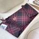 Premio Replica Sciarpa in cashmere con motivo check Burberry e orlo con nappe nero/rosso 30 x 168 Imitazioni False Online