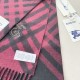 Premio Replica Sciarpa in cashmere con motivo check Burberry e orlo con nappe nero/rosso 30 x 168 Imitazioni False Online