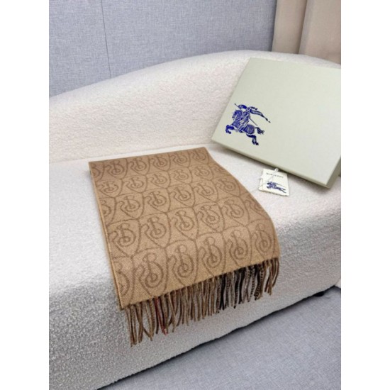 Premio Replica Sciarpa reversibile Burberry cashmere con motivo check e scudo B beige archivio 30 x 168 Imitazioni False Online