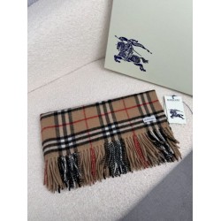 Premio Replica Sciarpa classica cashmere a quadri Burberry marrone 30 x 155 Imitazioni False Online
