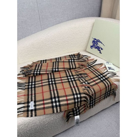 Premio Replica Sciarpa classica cashmere a quadri Burberry marrone 30 x 155 Imitazioni False Online