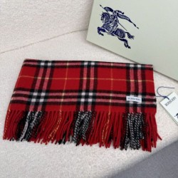 Premio Replica Sciarpa classica cashmere a quadri Burberry rossa 30 x 155 Imitazioni False Online