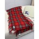 Premio Replica Sciarpa classica cashmere a quadri Burberry rossa 30 x 155 Imitazioni False Online