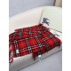 Premio Replica Sciarpa classica cashmere a quadri Burberry rossa 30 x 155 Imitazioni False Online