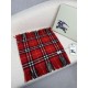 Premio Replica Sciarpa classica cashmere a quadri Burberry rossa 30 x 155 Imitazioni False Online