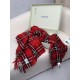 Premio Replica Sciarpa classica cashmere a quadri Burberry rossa 30 x 155 Imitazioni False Online