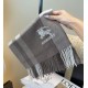 Premio Replica Sciarpa Burberry Check Classical cashmere 30 x 180 Grigio Imitazioni False Online