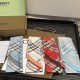 Premio Replica Sciarpa in seta con motivo a quadri Vintage Check Burberry 8 x 180 Rosso Imitazioni False Online