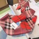 Premio Replica Sciarpa in seta con motivo a quadri Vintage Check Burberry 8 x 180 Rosso Imitazioni False Online