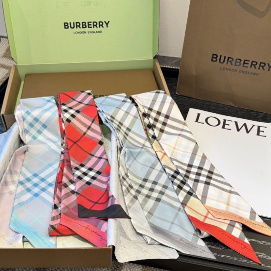 Premio Replica Sciarpa in seta con motivo a quadri Vintage Check Burberry 8 x 180 Beige Imitazioni False Online
