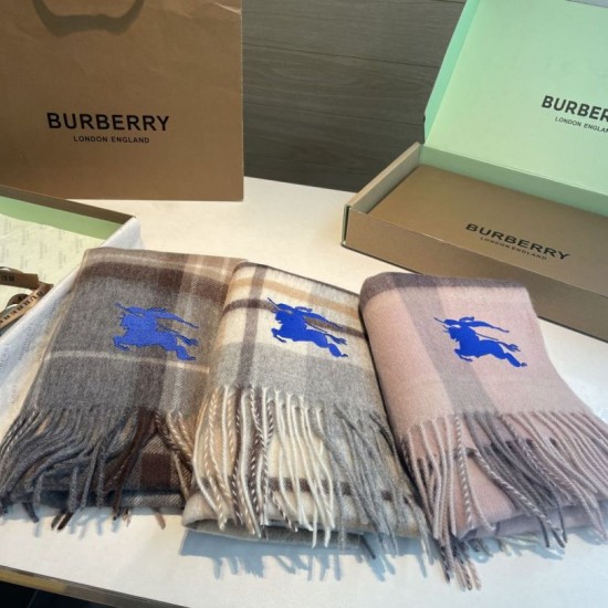Premio Replica Sciarpa reversibile cashmere con motivo check EKD Burberry 30 x 200 Cammello Imitazioni False Online