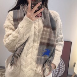 Premio Replica Sciarpa reversibile cashmere con motivo check EKD Burberry 30 x 200 Cammello Imitazioni False Online