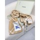 Premio Replica Sciarpa/coperta lana con motivo check Burberry etichetta equestre 30 x 180 Beige Imitazioni False Online
