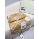 Premio Replica Sciarpa/coperta lana con motivo check Burberry etichetta equestre 30 x 180 Beige Imitazioni False Online