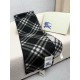 Premio Replica Sciarpa/coperta lana con motivo check Burberry etichetta equestre 30 x 180 Nero Imitazioni False Online