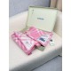 Premio Replica Sciarpa/coperta lana con motivo check Burberry etichetta equestre 30 x 180 Rosa Imitazioni False Online