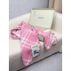 Premio Replica Sciarpa/coperta lana con motivo check Burberry etichetta equestre 30 x 180 Rosa Imitazioni False Online