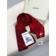 Premio Replica Sciarpa/coperta lana con motivo check Burberry etichetta equestre 30 x 180 Rosso Imitazioni False Online