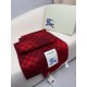 Premio Replica Sciarpa/coperta lana con motivo check Burberry etichetta equestre 30 x 180 Rosso Imitazioni False Online