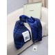 Premio Replica Sciarpa/coperta lana con motivo check Burberry etichetta equestre 30 x 180 Blu Imitazioni False Online