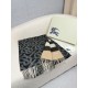 Premio Replica Sciarpa reversibile TB cashmere/lana con motivo a quadri Burberry 30 x 180 Nero/marrone Imitazioni False Online