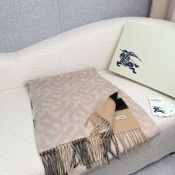 Premio Replica Sciarpa reversibile TB cashmere/lana con motivo a quadri Burberry 30 x 180 Beige/marrone Imitazioni False Online