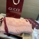 Premio Replica Sciarpa Gucci GG in misto lana alpaca 37 x 200 rosa Imitazioni False Online
