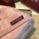 Premio Replica Sciarpa Gucci GG in misto lana alpaca 37 x 200 rosa Imitazioni False Online